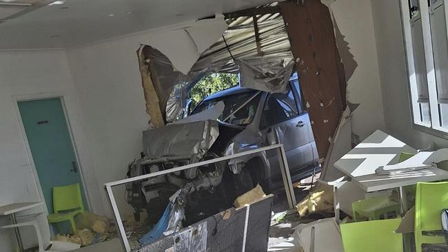 A driver has been transported to Chinchilla Hospital with minor lacerations after the vehicle he was driving barrelled through a kebab shop on Price St, Chinchilla on Tuesday August 29, 2023.