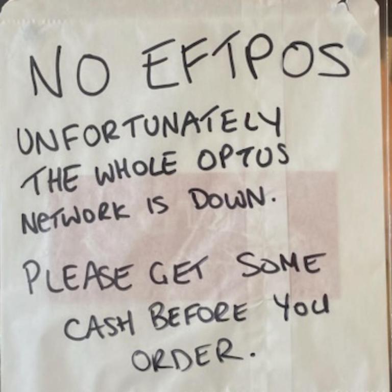 Businesses are asking customers to pay in cash. Picture: Mark Tonna/Cash is King