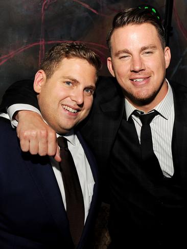 Hill and Tatum, pictured at the after party for their movie’s premiere, have become good mates.