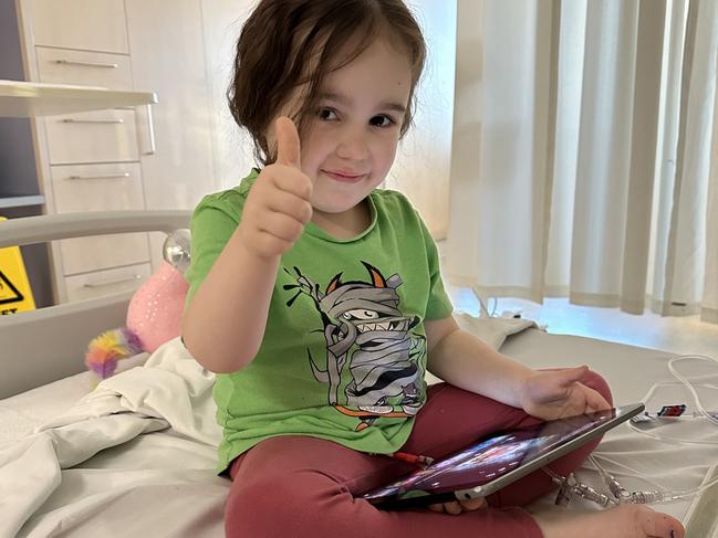 Three-year-old Toowoomba girl Millie Barrett has beat two cancers, Langerhans cell histiocytosis and neuroblastoma after first being diagnosed in August, 2023.