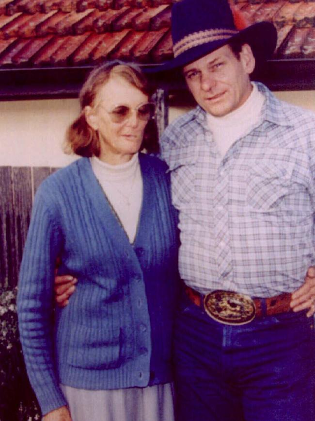 Reginald Arthurell with his victim, Venet Raylee Mulhall, who was bludgeoned to death in her home at Coonabarabran in the state's northwest. Picture: News Limited Archive