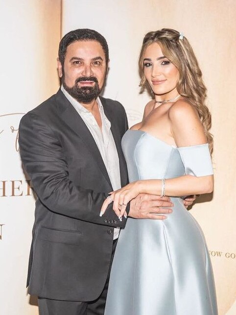 Jean Nassif and daughter Ashlyn at her engagement party in March 2022. Picture: Instagram