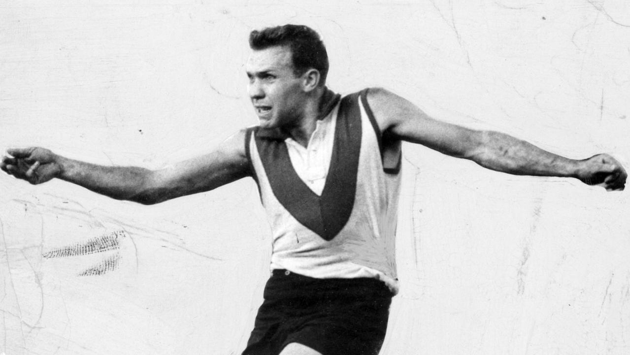 1961. Bob Skilton. South Melbourne v Geelong.