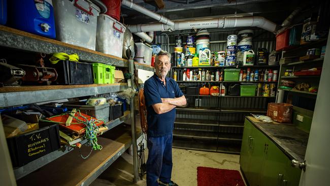 Neville Paech at his Bolto home near Mannum, on November 23, 2022. Picture: Tom Huntley