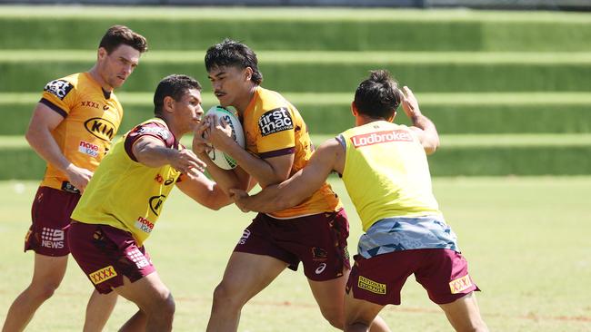 Brendan Piakura is tipped to be a mainstay in Brisbane’s pack. Picture: Liam Kidston