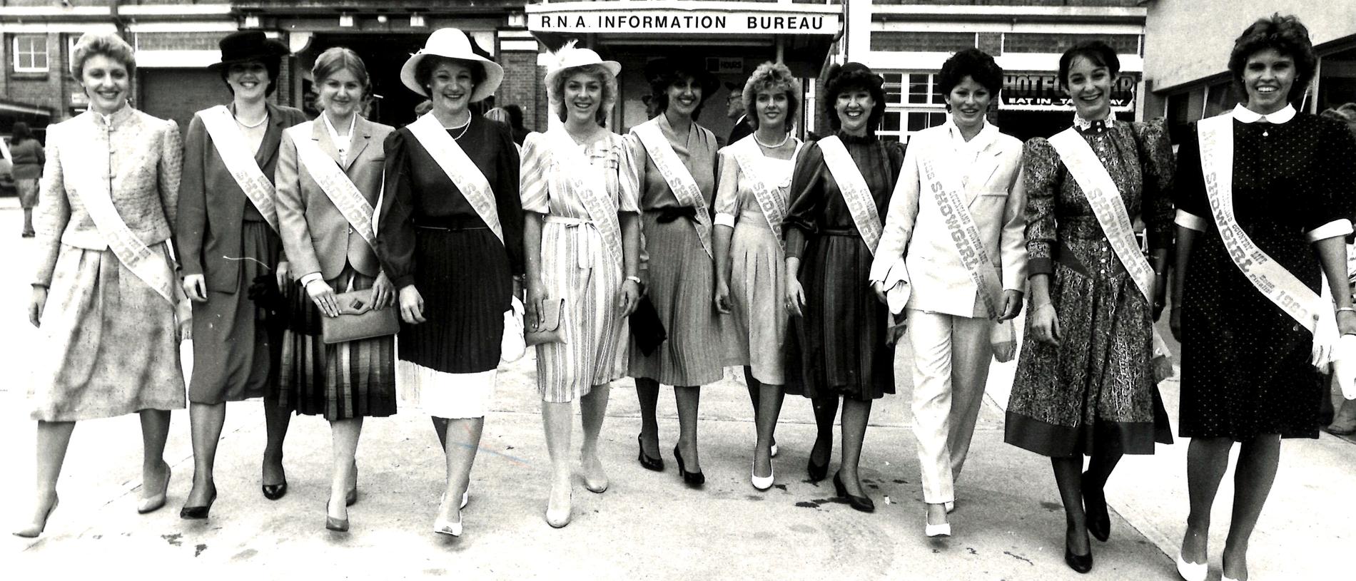 RNA Show Ekka – 1983 – Representing 11 districts throughout QLD – Photo Courier Mail.