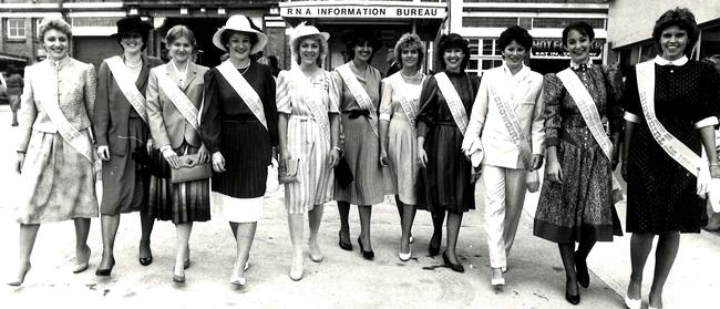 RNA Show Ekka – 1983 – Representing 11 districts throughout QLD – Photo Courier Mail.