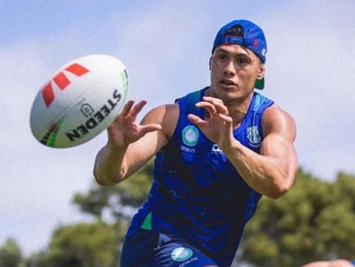 Roger Tuivasa-Sheck back training with the Warriors after his return from rugby union. Credit: Instagram.