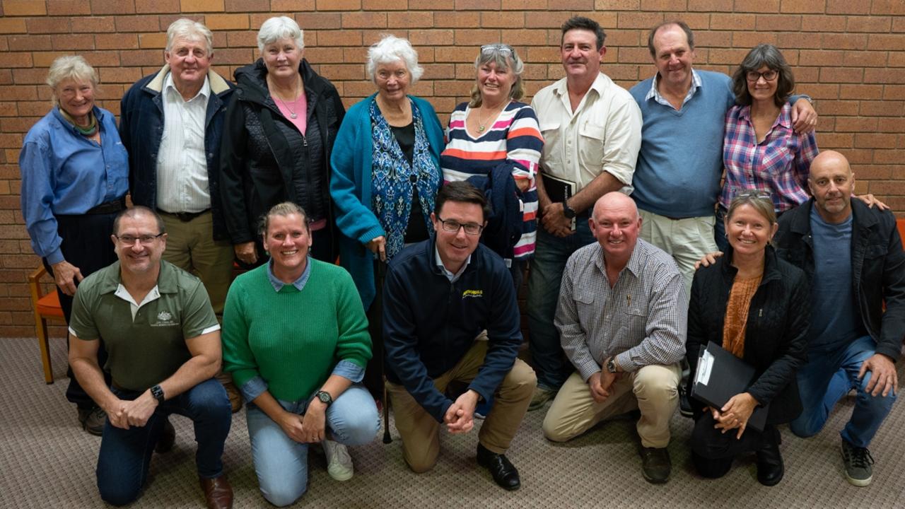 Kilkivan Action Group met with Llew O'Brien and David Littleproud about the Qld Hydro Borumba pumped hydro project and the Powerlink associated transmission lines on Monday, July 3, 2023. Picture: Christine Schindler