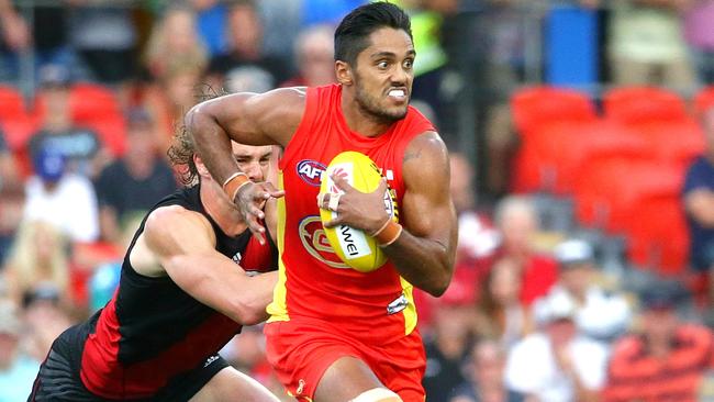 Aaron Hall is in no rush to re-sign with Gold Coast. Picture: Peter Wallis