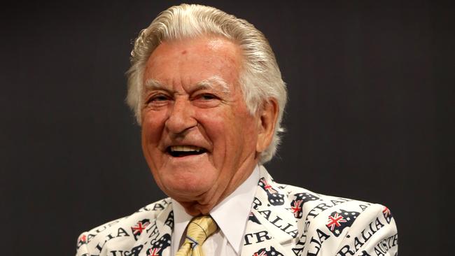 Bob Hawke and his infamous jacket. (Pic: Gregg Porteous)