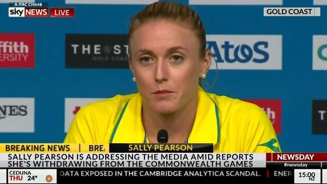 Sally Pearson announces she's withdrawing from the CG