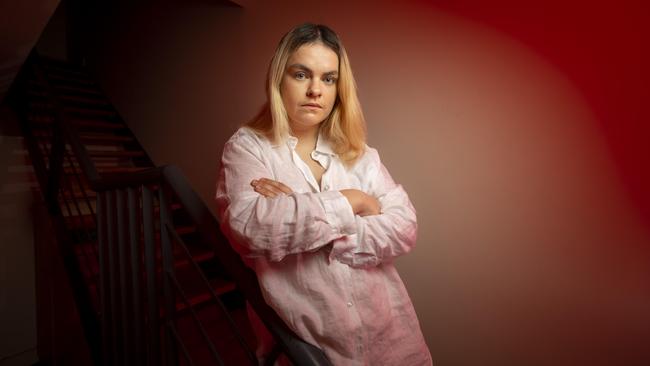 Melbourne theatre producer and artist Katie Rowe says her industry faces an uncertain future. Picture: Wayne Taylor