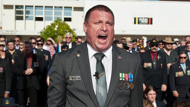 Former Parade Marshall Scott Seccombe has teamed up with local cameraman Kyle Hands to create an innovative way to commemorate Anzac Day 2020.Photo: Rob Wright / The Coffs Coast Advocate