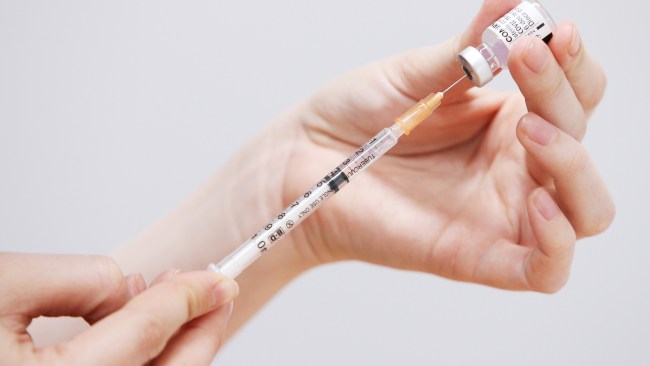 A staff member prepares a Pfizer vaccine for clients at the St Vincent's Covid-19 Vaccination Clinic on July 1, 2021 in Sydney, Australia. File image: Lisa Maree Williams/Getty Images