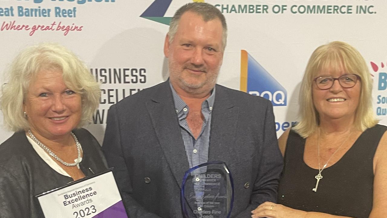 Mark and Nat Albert from Childers Fine Foods were awarded the Childers Business of the Year at the 2023 Bundaberg &amp; District Business Excellence Awards.