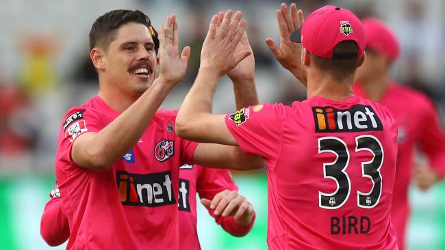 Ben Dwarshuis was the pick of the Sixers bowlers. Picture: Getty Images