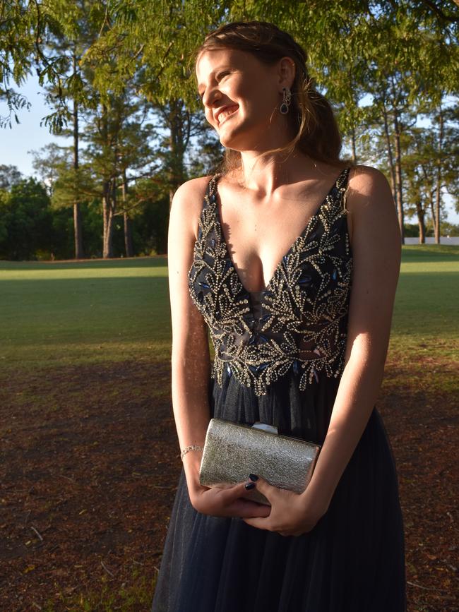 Hollee Standen at the Pioneer State High School formal at the Mackay Golf Course on Friday November 20. Picture: Zizi Averill