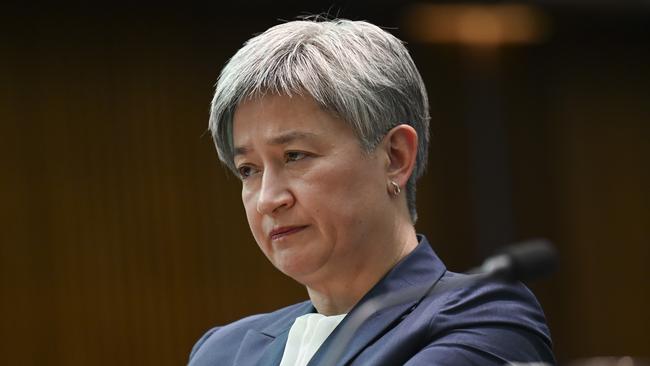 Foreign Minister Penny Wong has spoken with US Secretary of State Anthony Blinken and counterparts in the Middle East about providing a safe exit for Australian citizens stuck in Gaza. Picture: NCA NewsWire/Martin Ollman