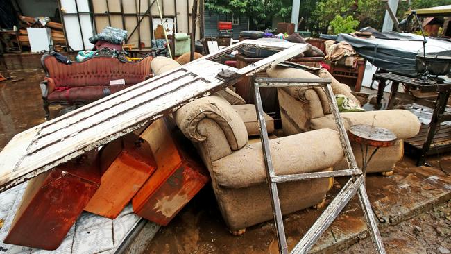 Homes and furniture have been destroyed. Picture: Nathan Edwards