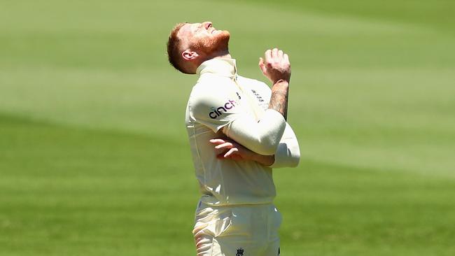 Ben Stokes had a day he would rather forget, but England has even bigger concerns with the fitness of their star all-rounder. Picture: Getty Images