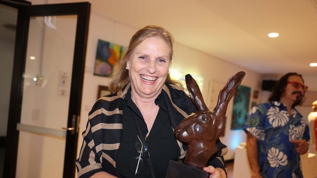 Felicity Smith at the SWELL Art Prize at Broadbeach Community Space for Gold Coast at Large. Picture, Portia Large.