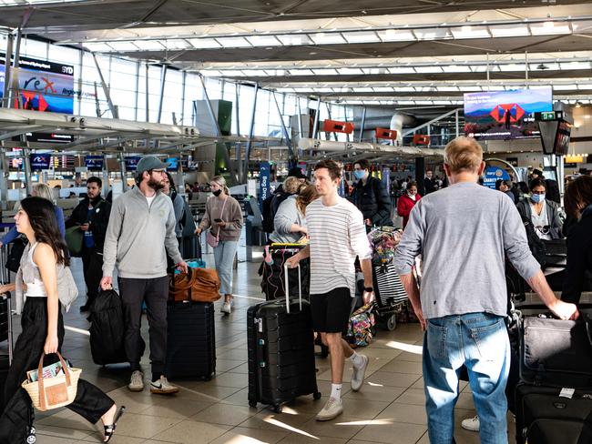 Sydney Airport has recently been trying to entice people to the aviation industry in order to fill its 5000 job vacancies. Picture: NCA NewsWire / Flavio Brancaleone