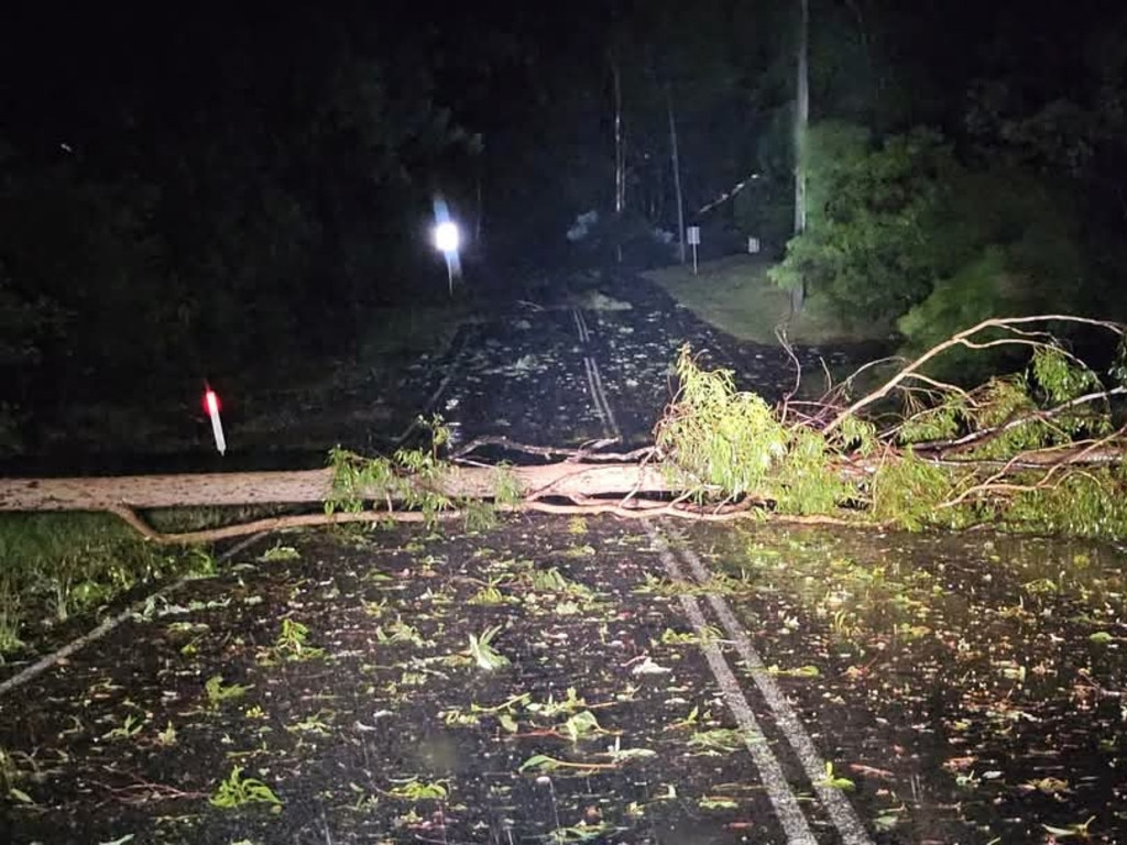 Cyclone damage on West Mt Cotton Road