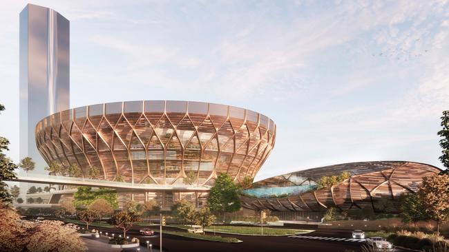 2032 Olympics Brisbane Arena concept study by Noel Robinson Architect and HKS