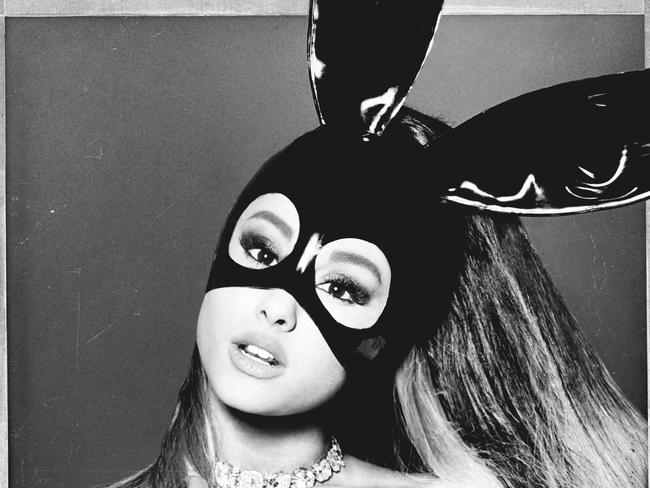 The tattoo is similar to the mask the pop star sports on her Dangerous Woman album cover. Picture: Instagram