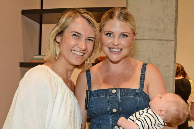 Tiffany Murphy, Tanya and Carter Lambart at opening of Homebodii store, Pacific Fair, Broadbeach. Picture: Regina King