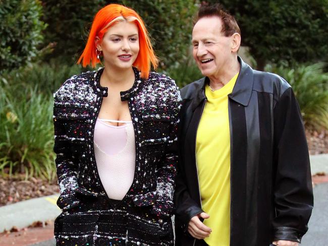 Geoffrey Edelsten took his new wife Gabi Grecko.