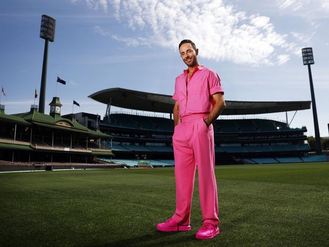 Celebrity stylist Donny Galella will support the Jane McGrath Foundation by wearing pink during the cricket test in early January. Picture: Sam Ruttyn