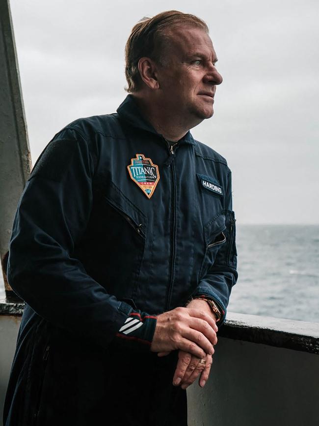 British explorer Hamish Harding on the deck of the Polar Prince ahead of the 4am start of the RMS Titanic Expedition Mission 5 on the morning of June 18. Picture: Dirty Dozen Productions via AFP.