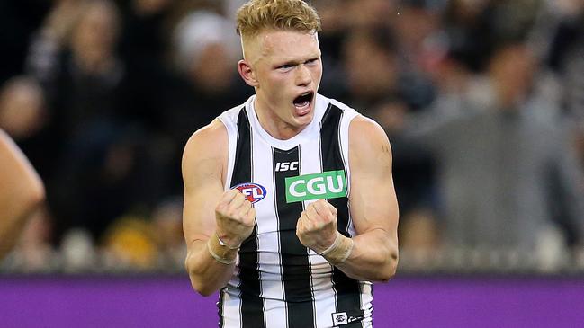 Adam Treloar has met with Western Bulldogs.