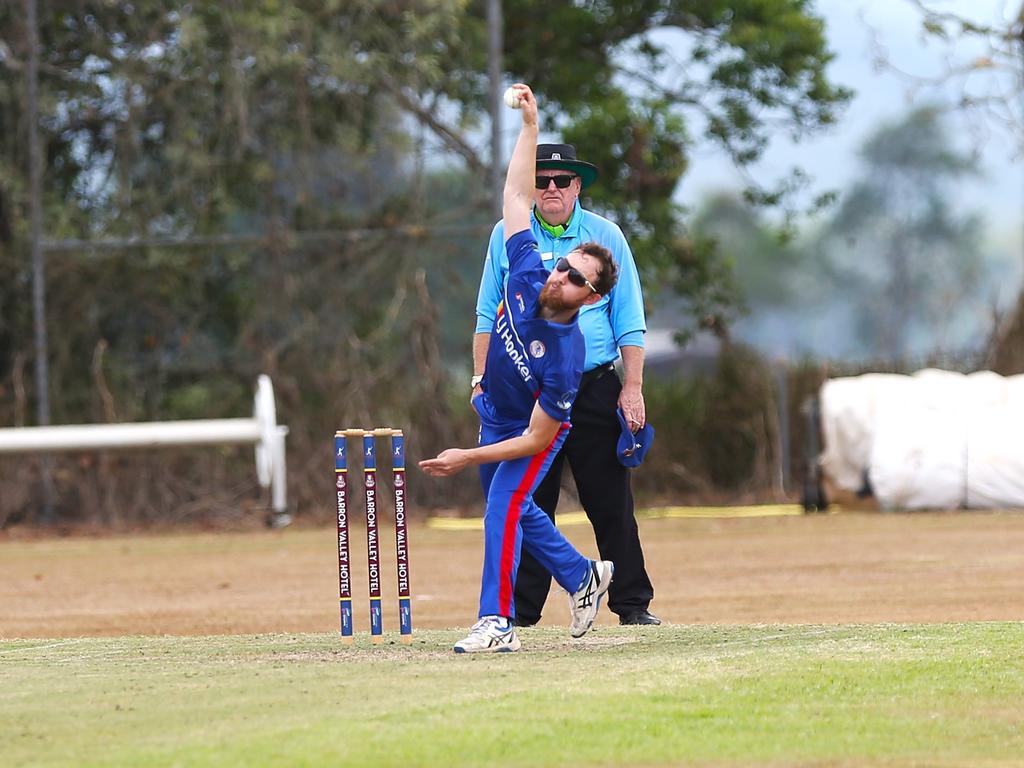 Pictured: Joshua Kohn. Atherton v Barron River at Loder Park. Cricket Far North 2024. Photo: Gyan-Reece Rocha