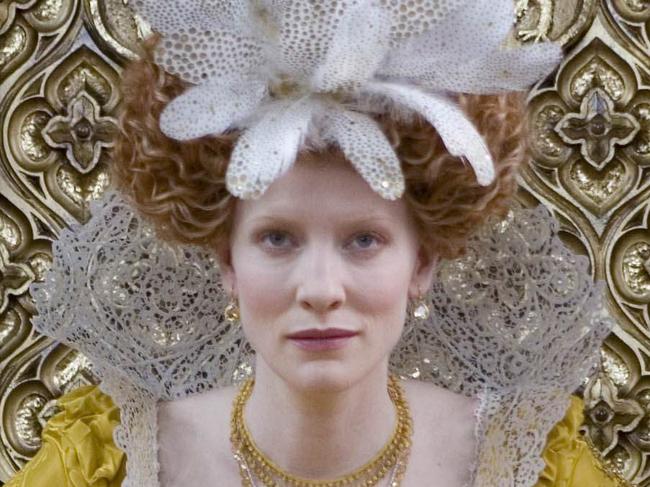 Actor Cate Blanchett in scene from film "Elizabeth: The Golden Age". /Films/Titles/Elizabeth/The/Golden/Age