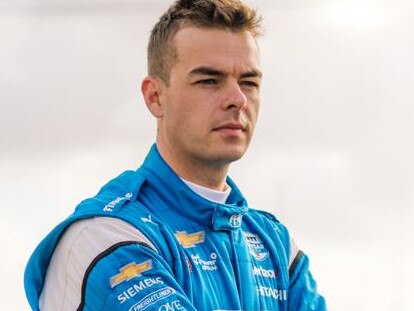 Triple Supercars champion Scott McLaughlin in his new racing colours for Team Penske