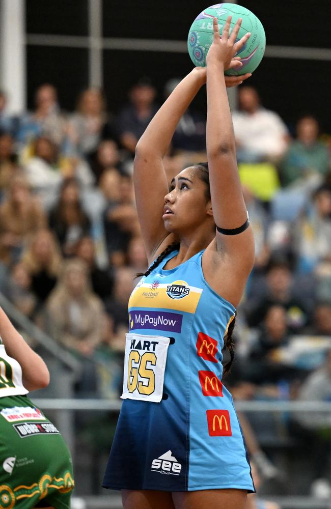 Gold Coast Titans Netball. Pictured: Talitah Faifai