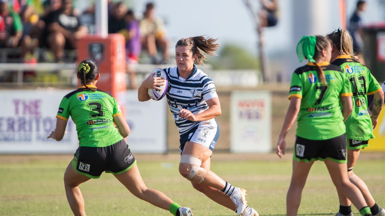 Gloriana Luta as the Darwin Brothers take on the Palmerston Raiders in the 2023 NRL NT women's grand final. Picture: Pema Tamang Pakhrin