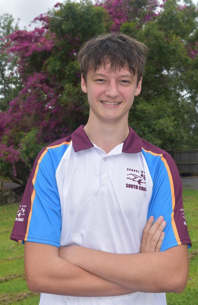 13-15 years boys South Coast cricket team 2024. Pictured: Samuel Tredrea