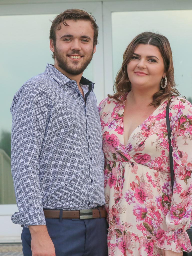 Thomas Habets and Jordana Mason as the NTFL's night of nights . Picture Glenn Campbell