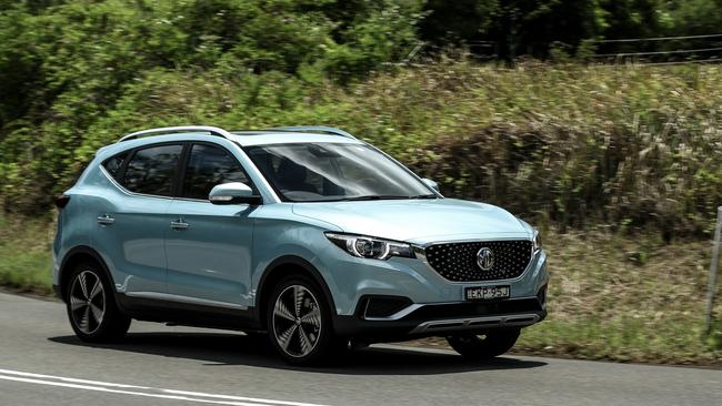 Priced at $43,990 drive-away is the MG ZS EV.