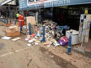 Flood clean-up on Molesworth Street. Picture: Marc Stapelberg