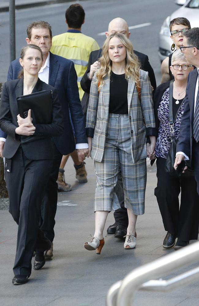 Eryn Jean Norvill pictured arriving at Supreme Court in Sydney. Picture: Richard Dobson