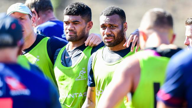 Samu Kerevi during a training session last week. Picture: Stuart Walmsley