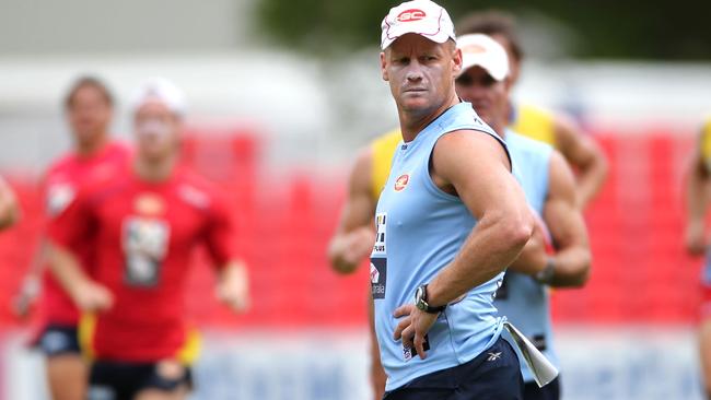 Guy McKenna oversees Gold Coast training in 2013.