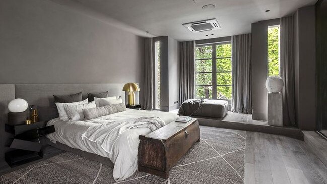 A lush main bedroom.