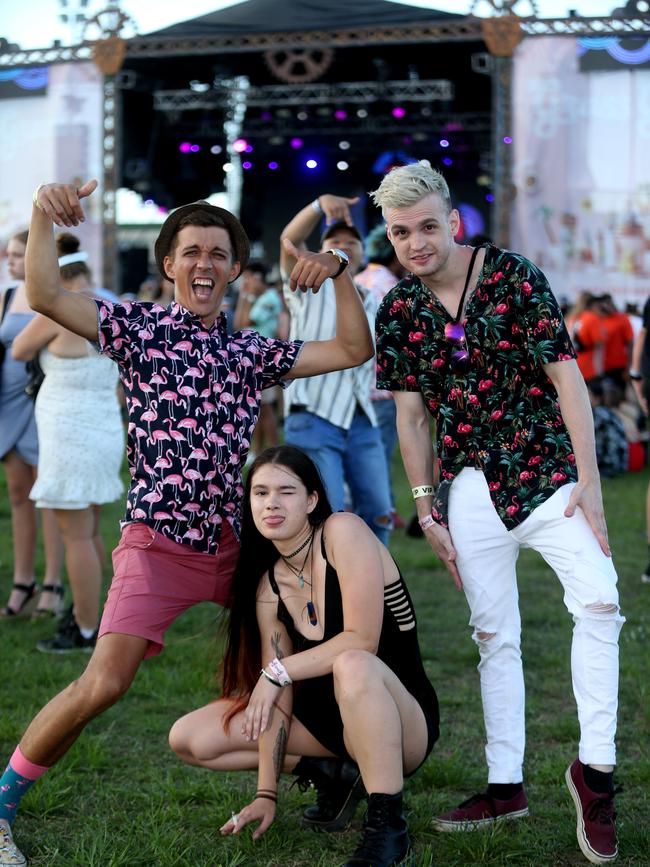 The Grass Is Greener music festival at the Cairns Showgrounds. Tomislav Kasunie, Jordan Heriot and Matt Beattie. PICTURE: STEWART MCLEAN