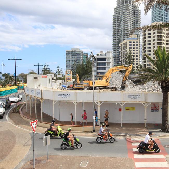 The all but demolished Iluke building.